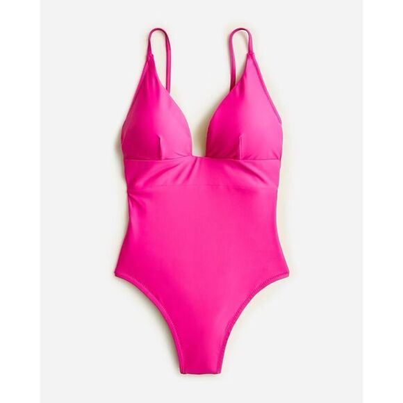 J. Crew Plunge One Piece Swimsuit NWT - Picture 1 of 7